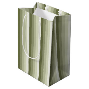 Olivgrün-Schattenstreifen Mittlere Geschenktüte