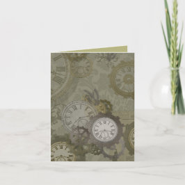 Olivgrün-Steampondruck Ankündigung