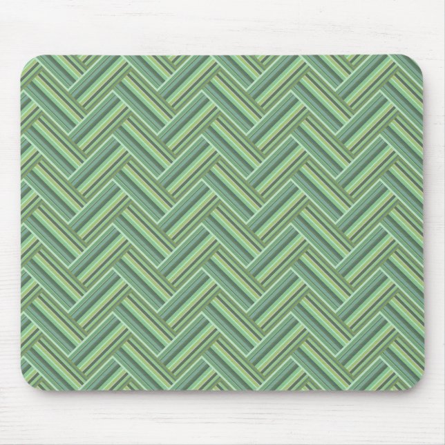 Olivgrün Streifen Mousepad (Vorne)