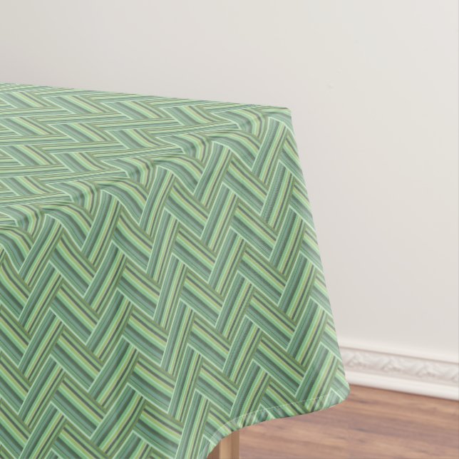 Olivgrün Streifen Tischdecke (Beispiel)