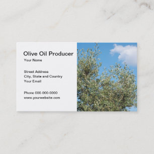 Olivgrüne Erdölproduzent-Visitenkarte Visitenkarte