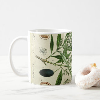 Olivgrüne Pflanzen-botanische Kaffeetasse