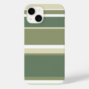 Olivgrüne Streifen Case-Mate iPhone 14 Hülle