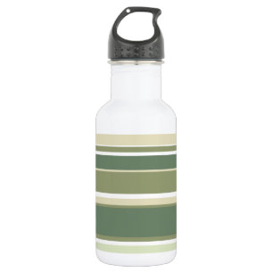 Olivgrüne Streifen Edelstahlflasche