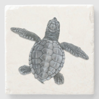 Olivgrüner Ridley Seeschildkröte-Stein-Untersetzer Steinuntersetzer