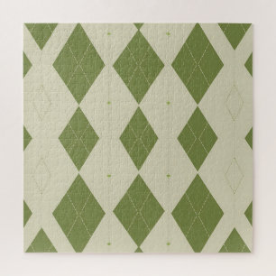 Olivgrünes Argyle-Diamantmuster
