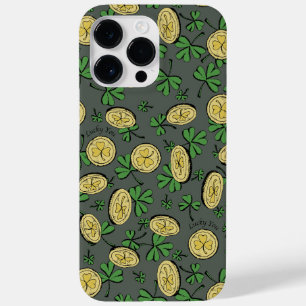 Olivgrünes Gold St. Patricks Shamrock Lucky You Case-Mate iPhone 14 Pro Max Hülle