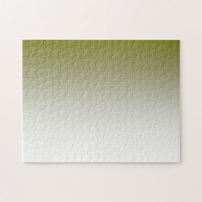 Olivgrünes weißes Ombre (Horizontal)