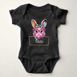 Olivia Bubble Easter Bunny Baby Strampler