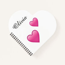 Olivia Carnet de Notes Personnalisé avec Émojis de