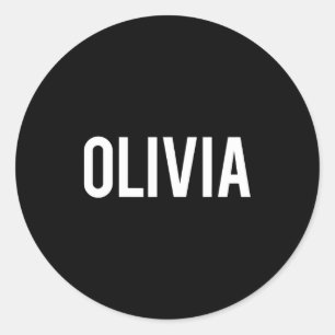 Olivia - Cooles Neues Lustiges Namen Fan Geschenk Runder Aufkleber