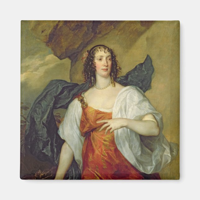 Olivia, Ehefrau Endymion Porter, c.1637 Magnet (Vorne)