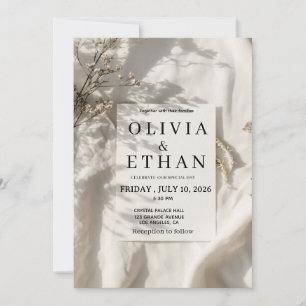 Olivia & Ethan Hochzeitseinladung Einladung