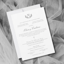 Olivia Invitacion de Boda Catolica Wedding