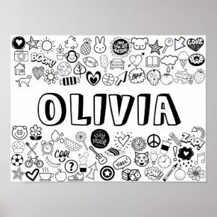 "OLIVIA" - Kontur-Design Poster