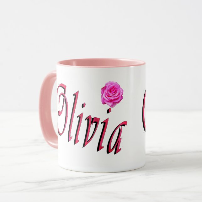 Olivia-Logo, Tasse (Vorderseite Links)