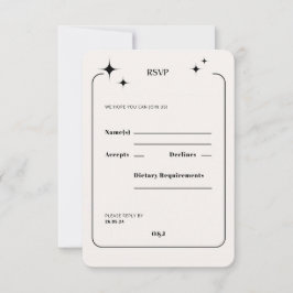 OLIVIA Modern Ivory Celestie UAWG Response Card