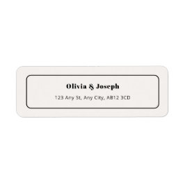 OLIVIA Modern Ivory UAWG Return Address Label