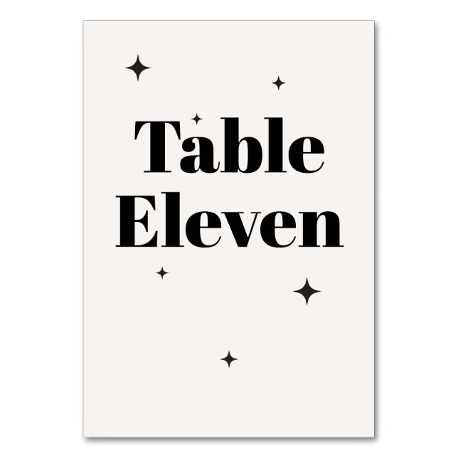 OLIVIA Modernes Hochzeitsfrühstück der Elfenbeinkü Tischnummer (Vorderseite)