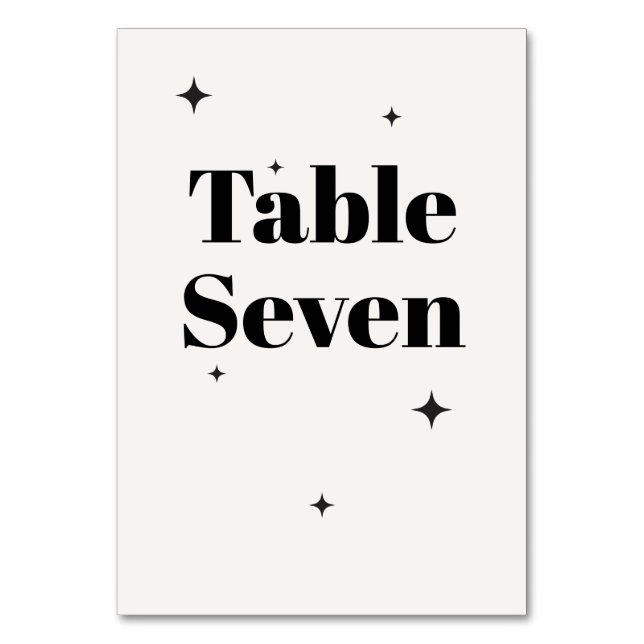 OLIVIA Modernes Hochzeitsfrühstück der Elfenbeinkü Tischnummer (Vorderseite)