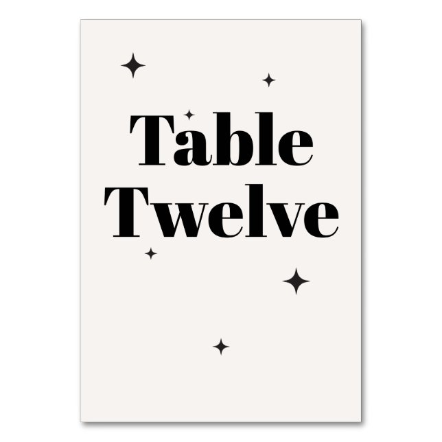 OLIVIA Modernes Hochzeitsfrühstück der Elfenbeinkü Tischnummer (Vorderseite)