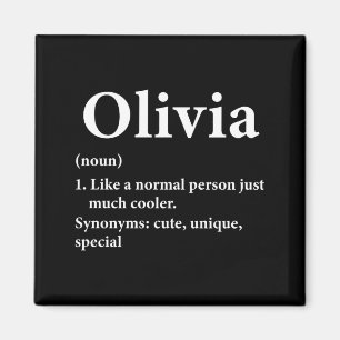 Olivia Name Definition Lustig D Magnet