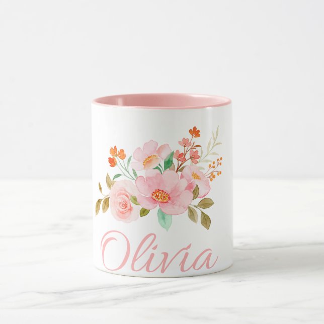 Olivia Name Tasse (Zentrum)