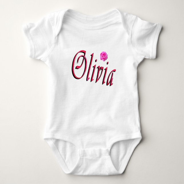 Olivia Nom Logo, Body Bébé (Devant)