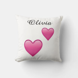 Olivia Personalisierte Emoji-Herzen-Wurfkissen Kissen
