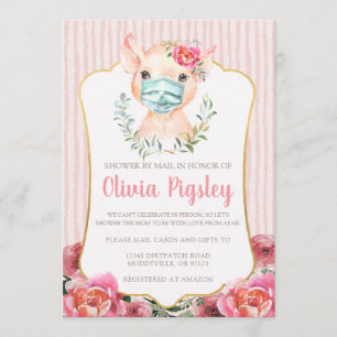 Olivia Pigsley Baby Shower by Mail Einladung