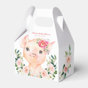 Olivia Pigsley - Pig Babydusche Geschenkschachtel