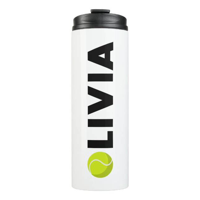 Olivia Tennis Thermosbecher (Vorderseite)