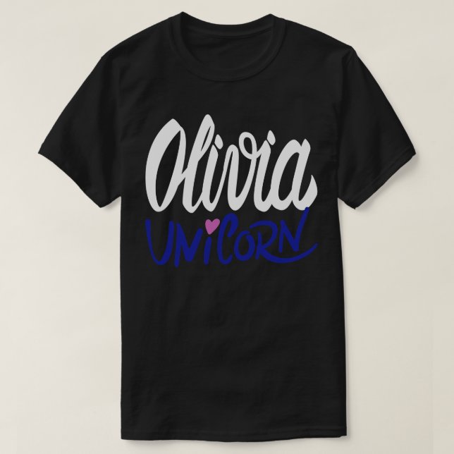 Olivia Unicorn T-Shirt (Design vorne)