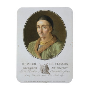 Olivier de Clisson (1336-1407) von 'Porträt-DES Magnet