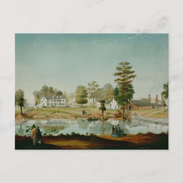 Olivier Plantation, 1861 Postkarte (Vorderseite)