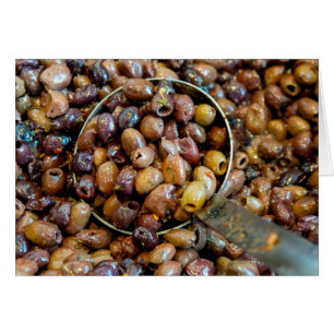 Oliviers de Leccino noirs laqués et séchés