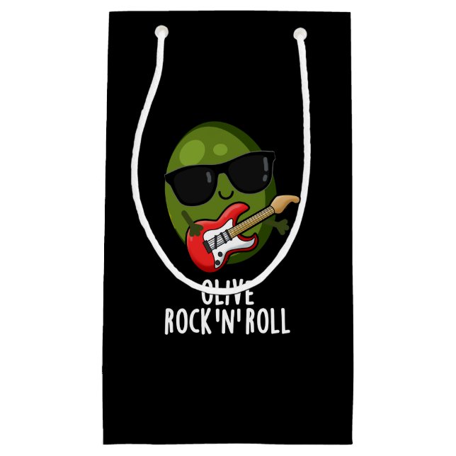 Olivrock and Roll Funny Rocker Olive Pub Dark BG Kleine Geschenktüte (Vorderseite)
