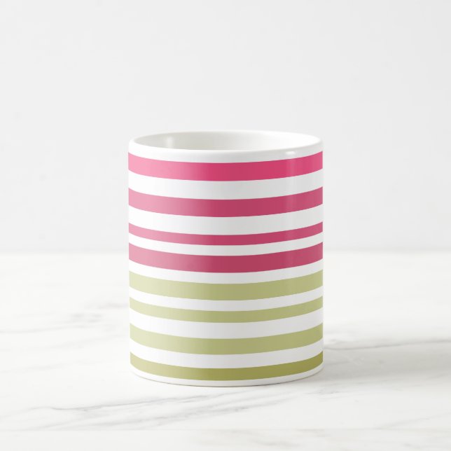 Olivrosa gestreift kaffeetasse (Mittel)