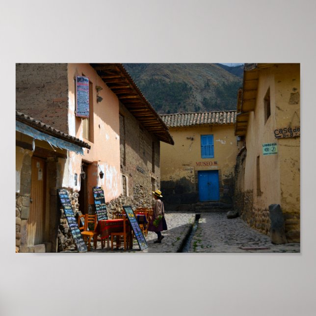 Ollantaytambo, Peru, Museumsstraße Poster (Vorne)