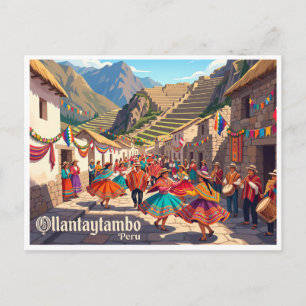 Ollantaytambo Peru Postkarte