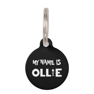 Ollie Cat Pet ID Tag Haustiermarke