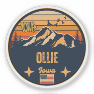 Ollie, Iowa Aufkleber