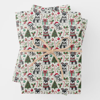 Ollie le mignon mini Schnauzer papier d'emballage