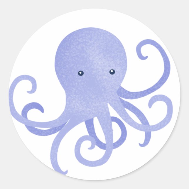 Ollie Octopus - Aufkleber (Vorderseite)
