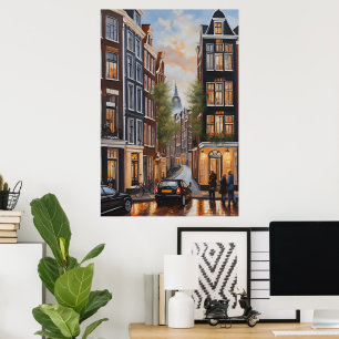 Ölmalerei Amsterdam Poster
