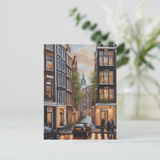 Ölmalerei Amsterdam Postkarte (Stehend Vorderseite)