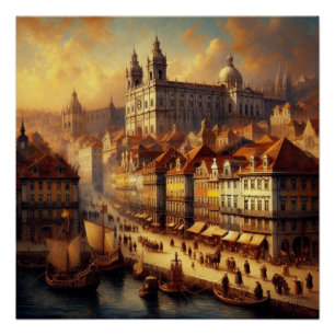 Ölmalerei der Renaissance Poster