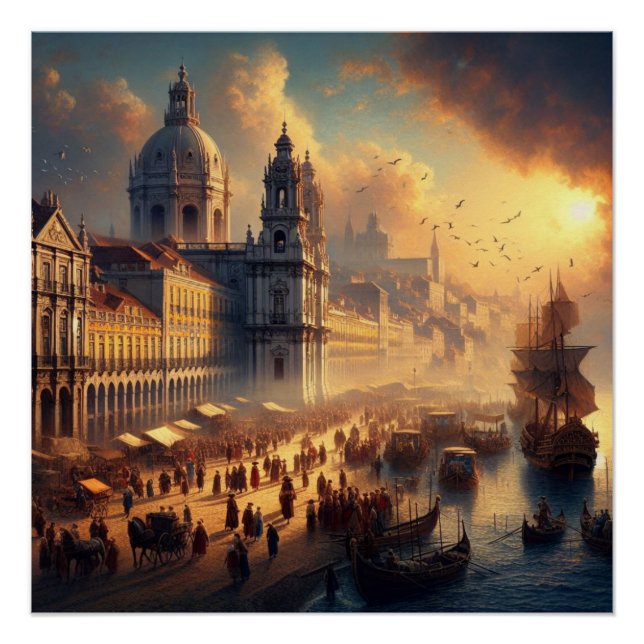 Ölmalerei der Renaissance Poster (Vorderseite)