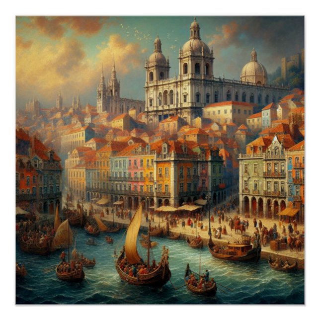 Ölmalerei der Renaissance Poster (Vorderseite)