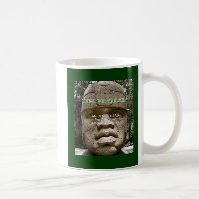 Olmec-Kopf spielt Karten Kaffeetasse (Rechts)